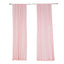 2 Pack Blush Scuba Polyester Event Curtain Drapes, Durable Flame Resistant Backdrop Event Panels Wrinkle Free with Rod Pockets - 10ftx10ft - Linen Luxes