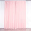 2 Pack Blush Scuba Polyester Event Curtain Drapes, Durable Flame Resistant Backdrop Event Panels Wrinkle Free with Rod Pockets - 10ftx10ft - Linen Luxes