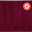 2 Pack Burgundy Scuba Polyester Event Curtain Drapes, Durable Flame Resistant Backdrop Event Panels Wrinkle Free with Rod Pockets - 10ftx10ft - Linen Luxes