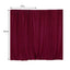 2 Pack Burgundy Scuba Polyester Event Curtain Drapes, Durable Flame Resistant Backdrop Event Panels Wrinkle Free with Rod Pockets - 10ftx10ft - Linen Luxes