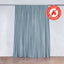 2 Pack Dusty Blue Scuba Polyester Event Curtain Drapes, Durable Flame Resistant Backdrop Event Panels Wrinkle Free with Rod Pockets - 10ftx10ft - Linen Luxes