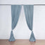 2 Pack Dusty Blue Scuba Polyester Event Curtain Drapes, Durable Flame Resistant Backdrop Event Panels Wrinkle Free with Rod Pockets - 10ftx10ft - Linen Luxes