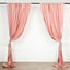 2 Pack Dusty Rose Scuba Polyester Event Curtain Drapes, Durable Flame Resistant Backdrop Event Panels Wrinkle Free with Rod Pockets - 10ftx10ft - Linen Luxes
