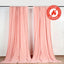 2 Pack Dusty Rose Scuba Polyester Event Curtain Drapes, Durable Flame Resistant Backdrop Event Panels Wrinkle Free with Rod Pockets - 10ftx10ft - Linen Luxes