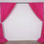 2 Pack Fuchsia Scuba Polyester Event Curtain Drapes, Durable Flame Resistant Backdrop Event Panels Wrinkle Free with Rod Pockets - 10ftx10ft - Linen Luxes
