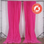 2 Pack Fuchsia Scuba Polyester Event Curtain Drapes, Durable Flame Resistant Backdrop Event Panels Wrinkle Free with Rod Pockets - 10ftx10ft - Linen Luxes