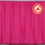 2 Pack Fuchsia Scuba Polyester Event Curtain Drapes, Durable Flame Resistant Backdrop Event Panels Wrinkle Free with Rod Pockets - 10ftx10ft - Linen Luxes