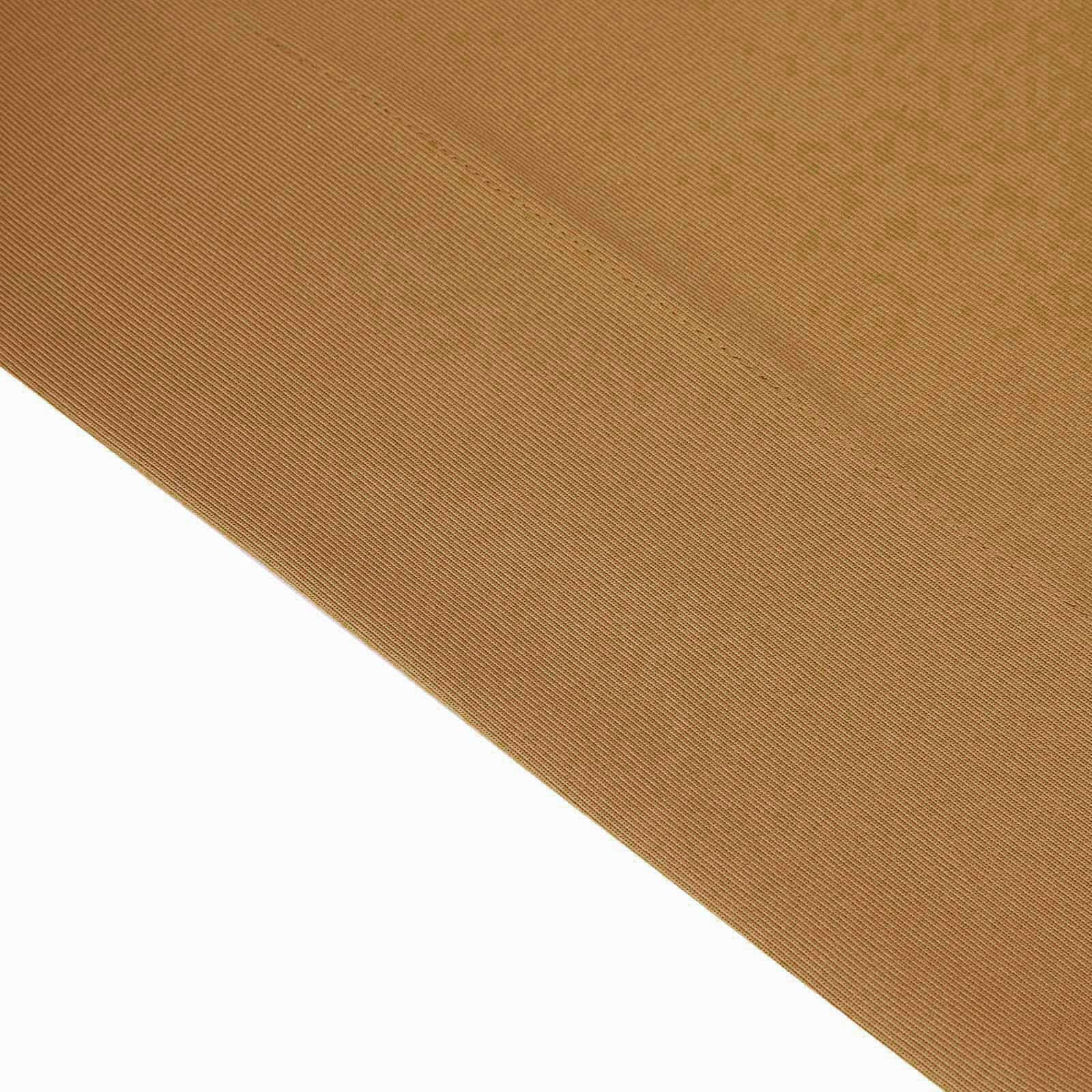 2 Pack Gold Scuba Polyester Event Curtain Drapes, Durable Flame Resistant Backdrop Event Panels Wrinkle Free with Rod Pockets - 10ftx10ft - Linen Luxes