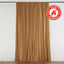 2 Pack Gold Scuba Polyester Event Curtain Drapes, Durable Flame Resistant Backdrop Event Panels Wrinkle Free with Rod Pockets - 10ftx10ft - Linen Luxes