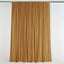 2 Pack Gold Scuba Polyester Event Curtain Drapes, Durable Flame Resistant Backdrop Event Panels Wrinkle Free with Rod Pockets - 10ftx10ft - Linen Luxes