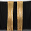 2 Pack Gold Sequin Event Curtain Drapes with Rod Pockets, Seamless Backdrop Event Panels - 8ftx2ft