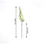 2 Pack Green Artificial Amaranthus Flower Stem Spray and Ivy Leaves 32" - Linen Luxes