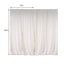 2 Pack Ivory Scuba Polyester Event Curtain Drapes, Durable Flame Resistant Backdrop Event Panels Wrinkle Free with Rod Pockets - 10ftx10ft - Linen Luxes