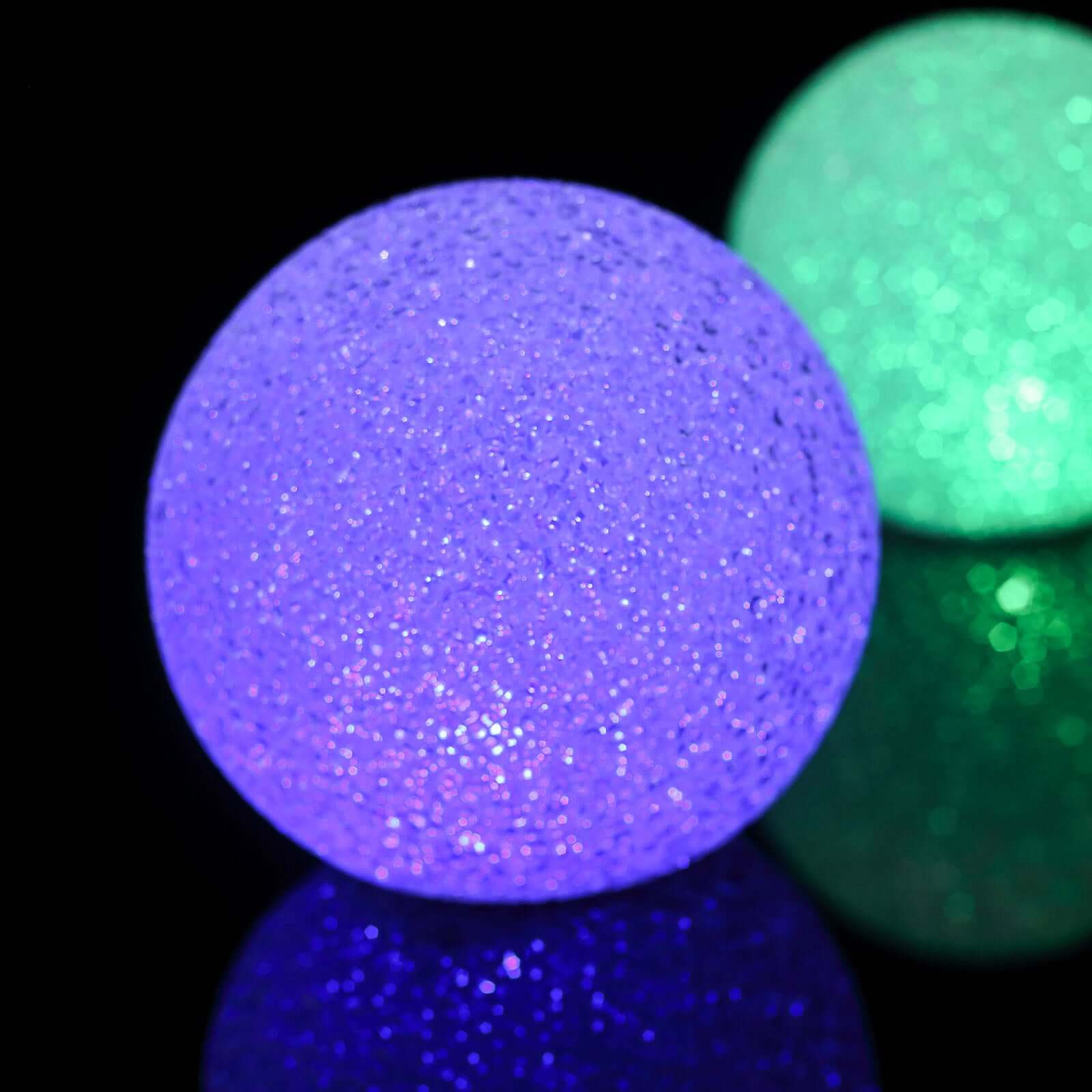 2 - Pack LED Light Globes Color Changing - Battery Operated Ball Centerpieces 6" - Linen Luxes