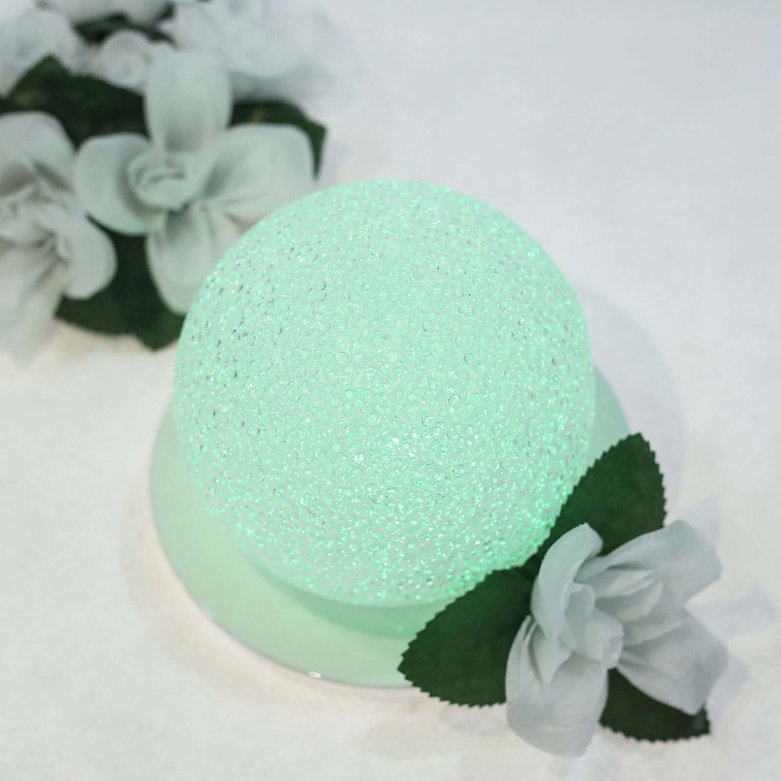 2 - Pack LED Light Globes Color Changing - Battery Operated Ball Centerpieces 6" - Linen Luxes