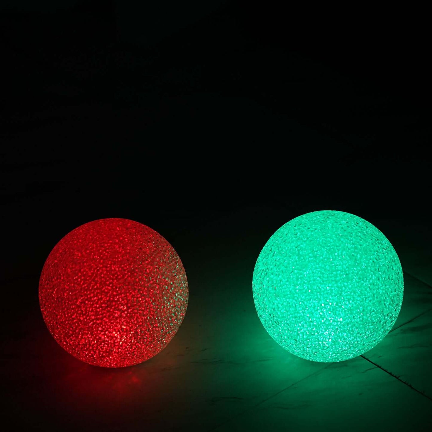 2 - Pack LED Light Globes Color Changing - Battery Operated Ball Centerpieces 6" - Linen Luxes