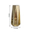 2 - Pack Mercury Glass Vases Geometric Design Gold - Stylish Wedding Floral Centerpieces 8" - Linen Luxes