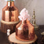 2 - Pack Mercury Glass Vases Vessel Design Rose Gold - Stylish Flower Centerpieces for Events 8" - Linen Luxes