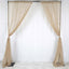 2 Pack Natural Sheer Chiffon Event Curtain Drapes, Durable Flame Resistant Organza Backdrop Event Panels With Rod Pockets - 10ftx10ft - Linen Luxes
