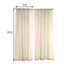 2 Pack Natural Sheer Chiffon Event Curtain Drapes, Durable Flame Resistant Organza Backdrop Event Panels With Rod Pockets - 10ftx10ft - Linen Luxes