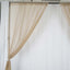2 Pack Natural Sheer Chiffon Event Curtain Drapes, Durable Flame Resistant Organza Backdrop Event Panels With Rod Pockets - 10ftx10ft - Linen Luxes