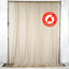 2 Pack Natural Sheer Chiffon Event Curtain Drapes, Durable Flame Resistant Organza Backdrop Event Panels With Rod Pockets - 10ftx10ft - Linen Luxes