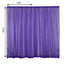 2 Pack Purple Sheer Chiffon Event Curtain Drapes, Durable Flame Resistant Organza Backdrop Event Panels With Rod Pockets - 10ftx10ft - Linen Luxes
