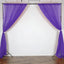 2 Pack Purple Sheer Chiffon Event Curtain Drapes, Durable Flame Resistant Organza Backdrop Event Panels With Rod Pockets - 10ftx10ft - Linen Luxes