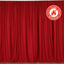 2 Pack Red Scuba Polyester Event Curtain Drapes, Durable Flame Resistant Backdrop Event Panels Wrinkle Free with Rod Pockets - 10ftx10ft - Linen Luxes