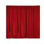 2 Pack Red Scuba Polyester Event Curtain Drapes, Durable Flame Resistant Backdrop Event Panels Wrinkle Free with Rod Pockets - 10ftx10ft - Linen Luxes