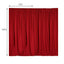 2 Pack Red Scuba Polyester Event Curtain Drapes, Durable Flame Resistant Backdrop Event Panels Wrinkle Free with Rod Pockets - 10ftx10ft - Linen Luxes