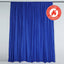 2 Pack Royal Blue Scuba Polyester Event Curtain Drapes, Durable Flame Resistant Backdrop Event Panels Wrinkle Free with Rod Pockets - 10ftx10ft - Linen Luxes