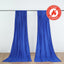 2 Pack Royal Blue Scuba Polyester Event Curtain Drapes, Durable Flame Resistant Backdrop Event Panels Wrinkle Free with Rod Pockets - 10ftx10ft - Linen Luxes