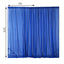 2 Pack Royal Blue Sheer Chiffon Event Curtain Drapes, Durable Flame Resistant Organza Backdrop Event Panels With Rod Pockets - 10ftx10ft - Linen Luxes