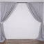 2 Pack Silver Scuba Polyester Event Curtain Drapes, Durable Flame Resistant Backdrop Event Panels Wrinkle Free with Rod Pockets - 10ftx10ft - Linen Luxes