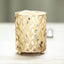 2 - Pack Votive Candle Holders Gold Metal Diamond Cut Geometric Design - Perfect for Home DÃ©cor and Events 4" - Linen Luxes