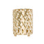 2 - Pack Votive Candle Holders Gold Metal Diamond Cut Geometric Design - Perfect for Home DÃ©cor and Events 4" - Linen Luxes