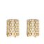 2 - Pack Votive Candle Holders Gold Metal Diamond Cut Geometric Design - Perfect for Home DÃ©cor and Events 4" - Linen Luxes