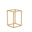 2 - Pack Wedding Flower Stand Gold Metal Geometric Column Frame Rectangular - Versatile Floral Pedestal for Sophisticated Arrangements 12" - Linen Luxes