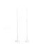2 Pack White Balloon Column Stand Kit, 5ft Balloon Towers - Linen Luxes