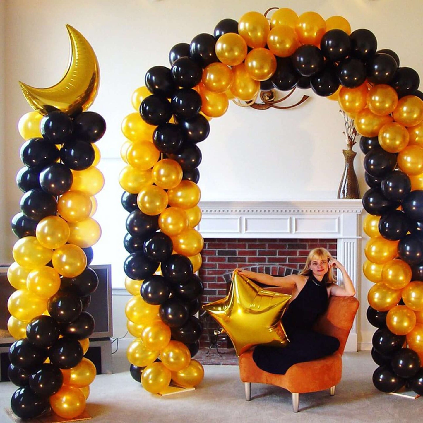 2 Pack White Balloon Column Stand Kit, 5ft Balloon Towers - Linen Luxes