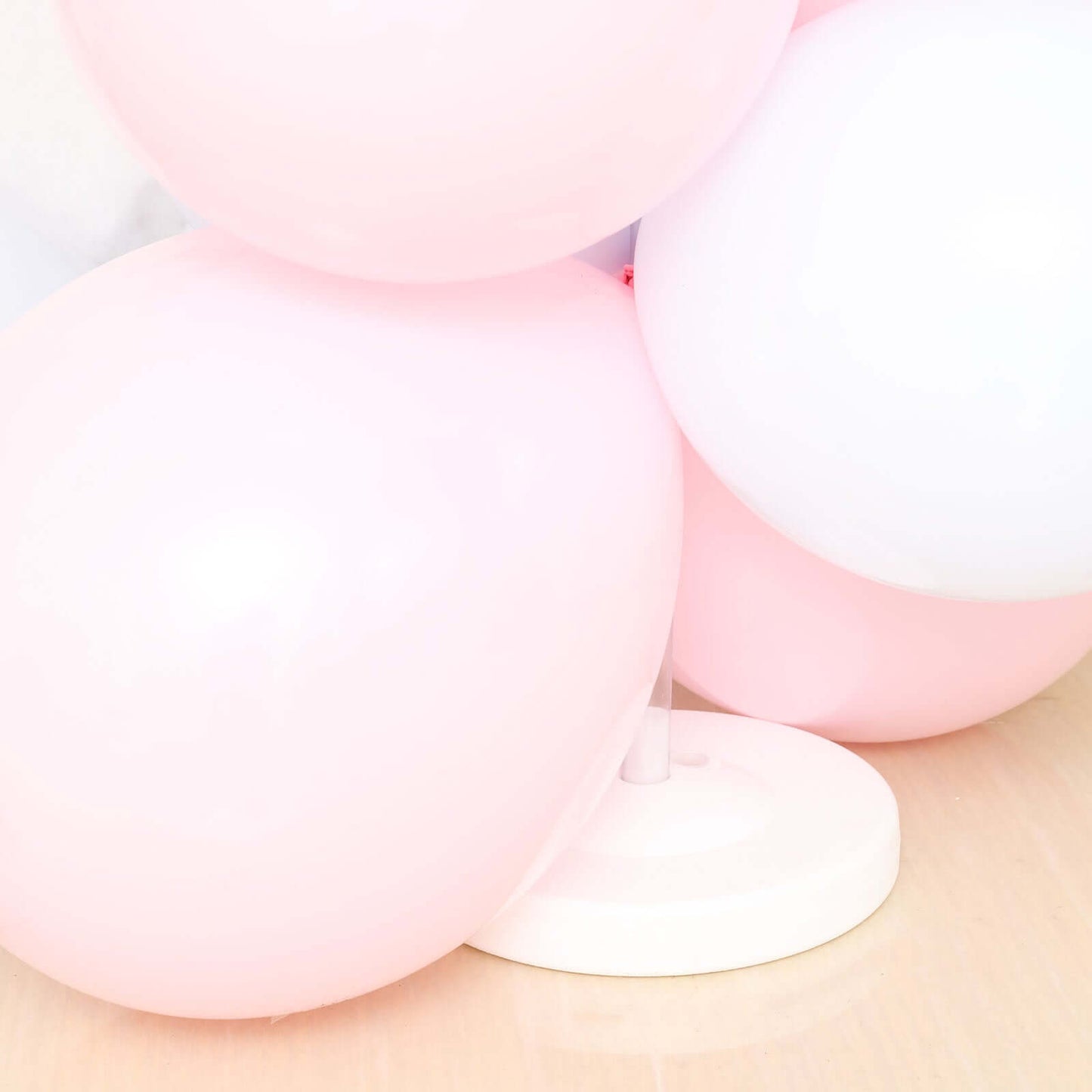 2 Pack White Balloon Column Stand Kit, 5ft Balloon Towers - Linen Luxes