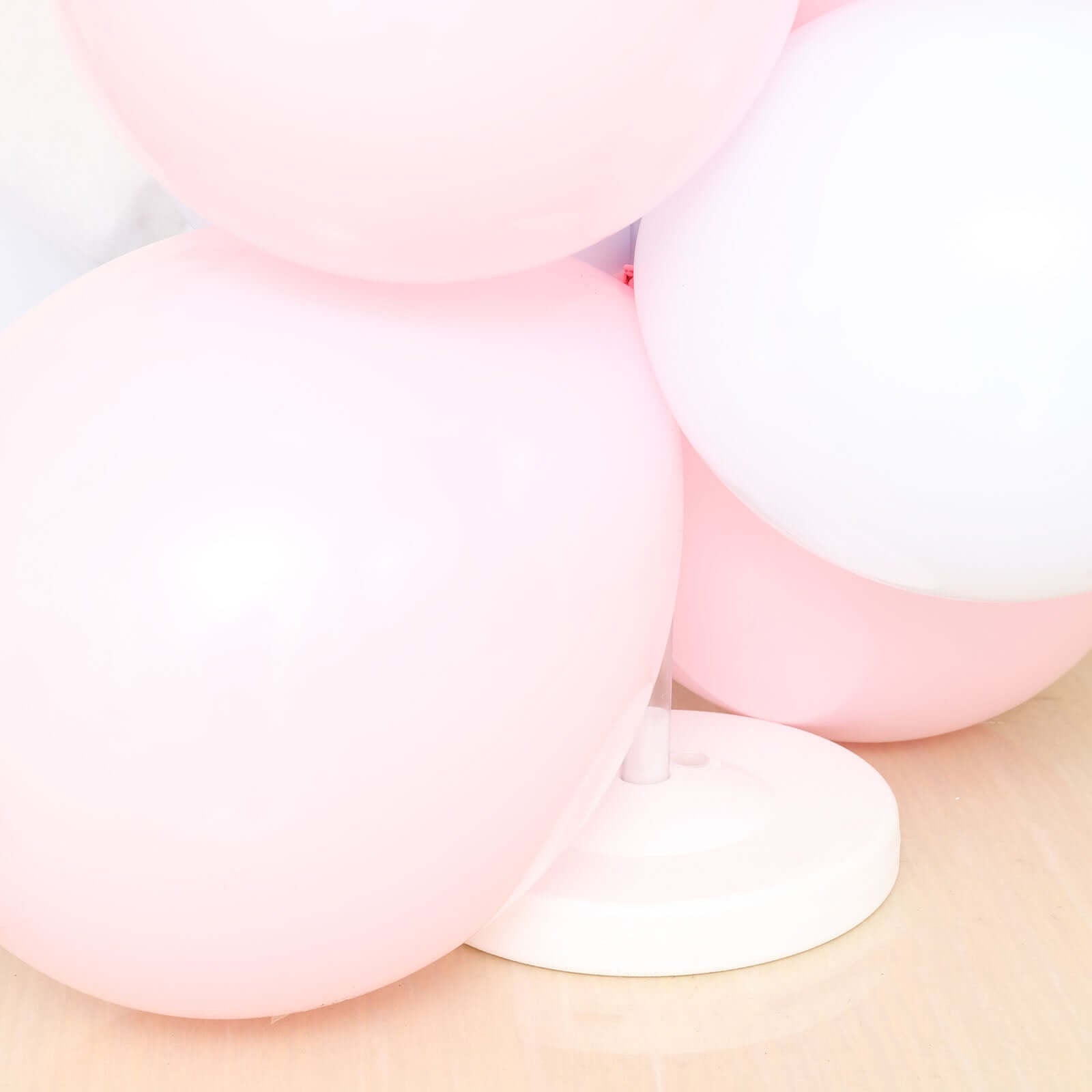 2 Pack White Balloon Column Stand Kit, 5ft Balloon Towers - Linen Luxes