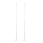 2 Pack White Balloon Column Stand Kit, 8ft Balloon Towers - Linen Luxes
