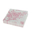 50 Pack 2-Ply Paper Beverage Napkins in Matte Pink and White French Toile Floral Pattern, Highly Absorbent Soft Disposable Cocktail Napkins