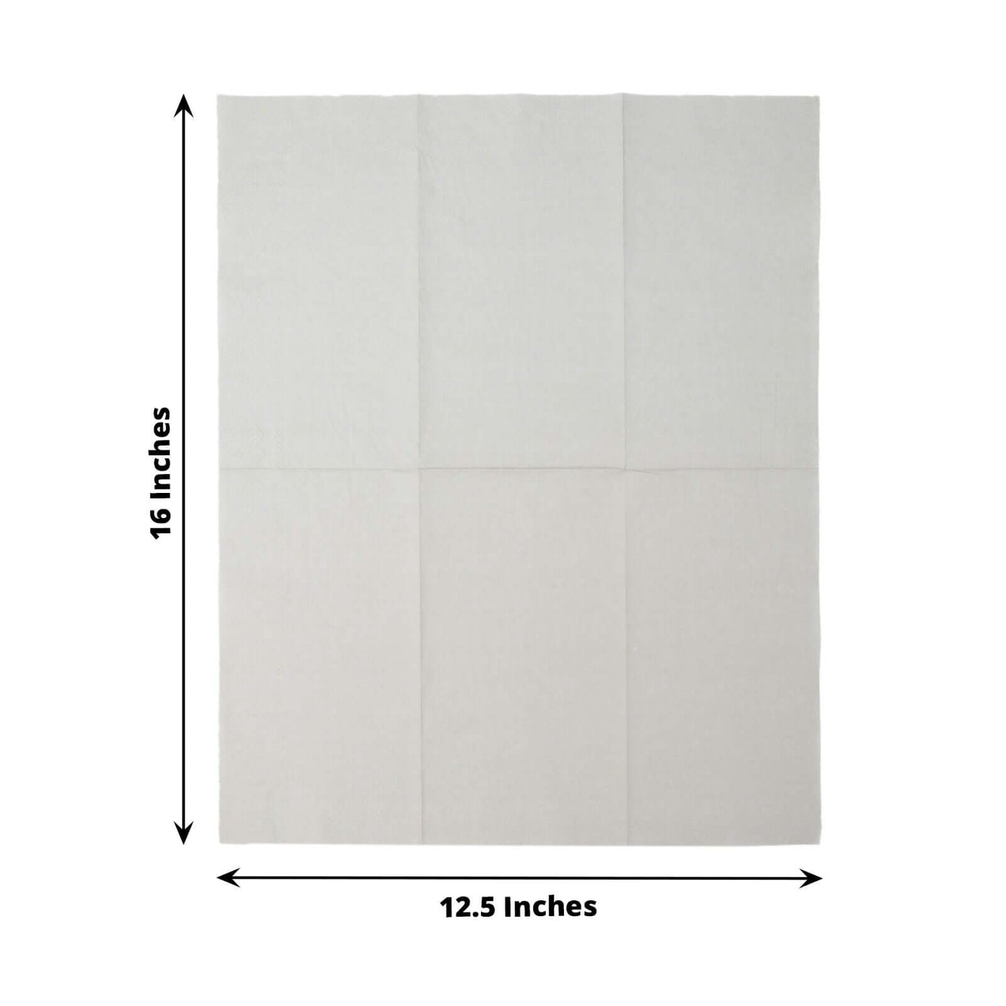 50-Pack Paper Napkins Silver - Soft Disposable 2-Ply Dinner Napkins for Weddings