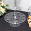 2 Tier Acrylic Round Ice Cream Cone Holder Clear - Sturdy Appetizer Dessert Display Stand with 24-Slots for Easy & Stylish Event Party Table Setup 12"