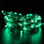20 LED Micro Fairy String Lights Starry Bright Design Green - Battery Operated Party Accent 90" - Linen Luxes