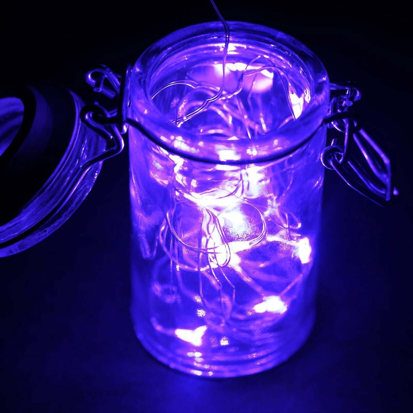 20 LED Micro Fairy String Lights Starry Bright Design Purple - Battery Operated Party Accent 90" - Linen Luxes