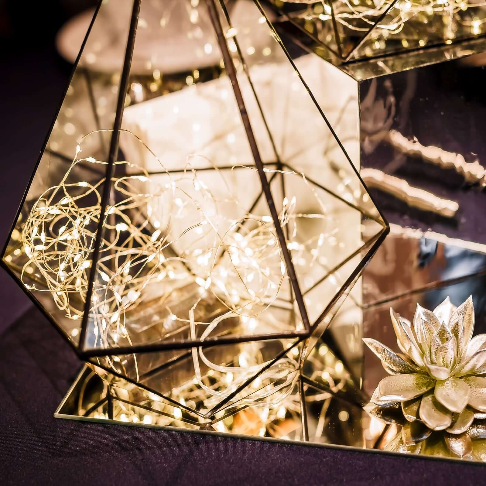 20 LED Micro Fairy String Lights Starry Bright Design Warm White - Battery Operated Party Accent 90" - Linen Luxes